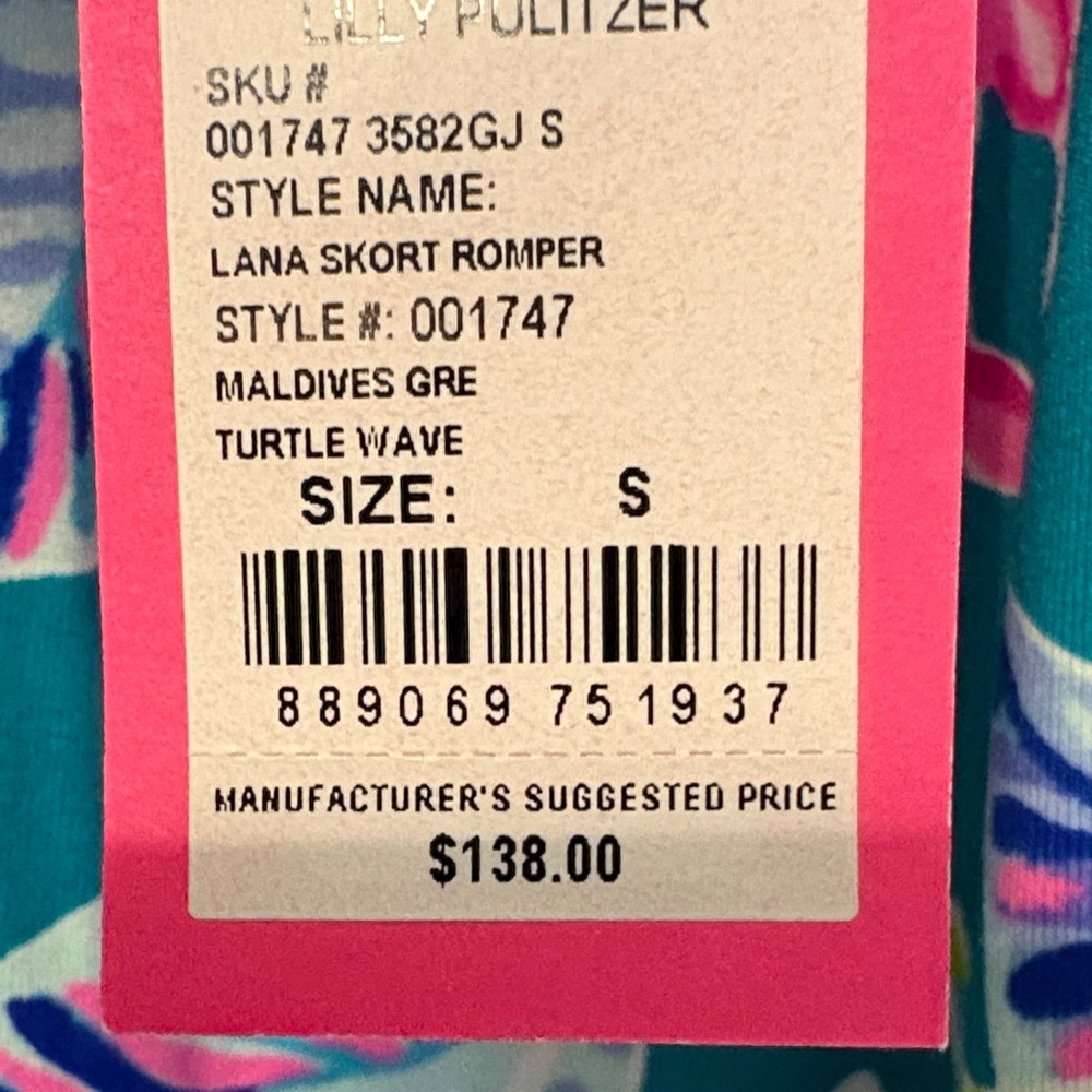 Lilly Pulitzer. Lana Skort Romper. - Picture 9 of 9
